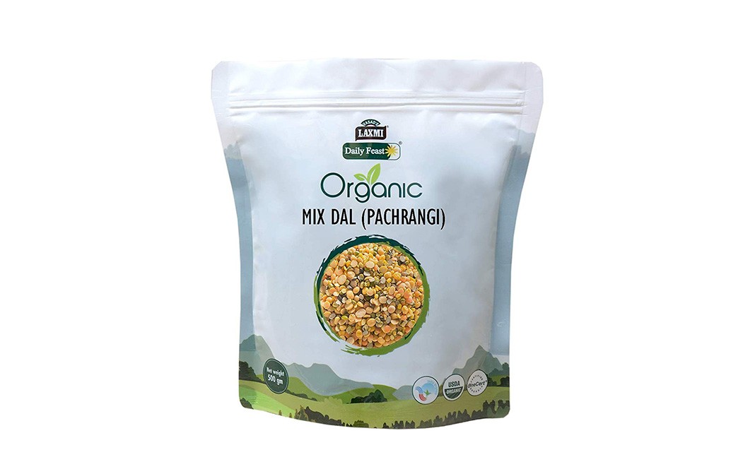 Laxmi Daily Feast Organic Mix Dal (Panchrangi)    Pack  500 grams